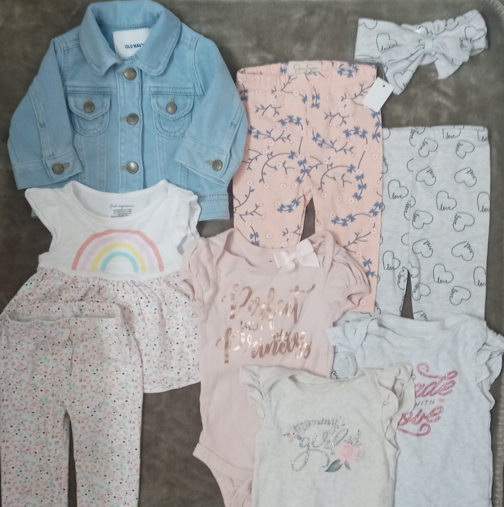 3/6 girls 9 piece Bundle